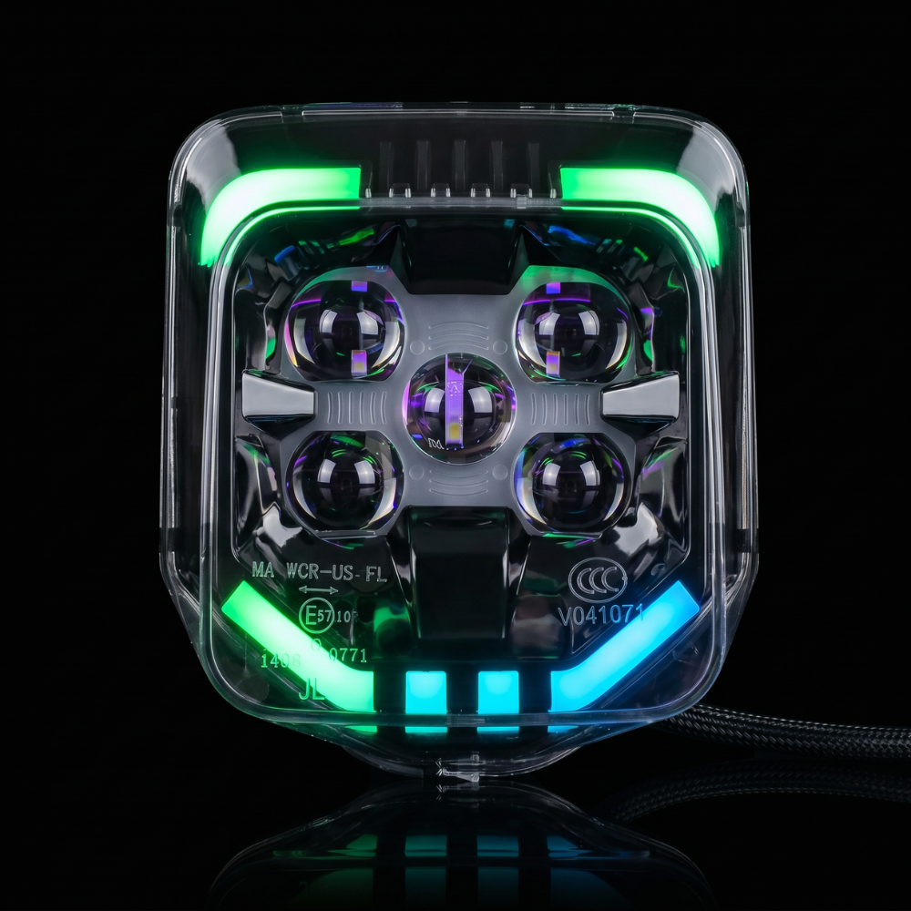 Cyborg RGB - Phare LED pour Husqvarna