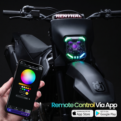 Cyborg RGB - Phare LED pour Husqvarna