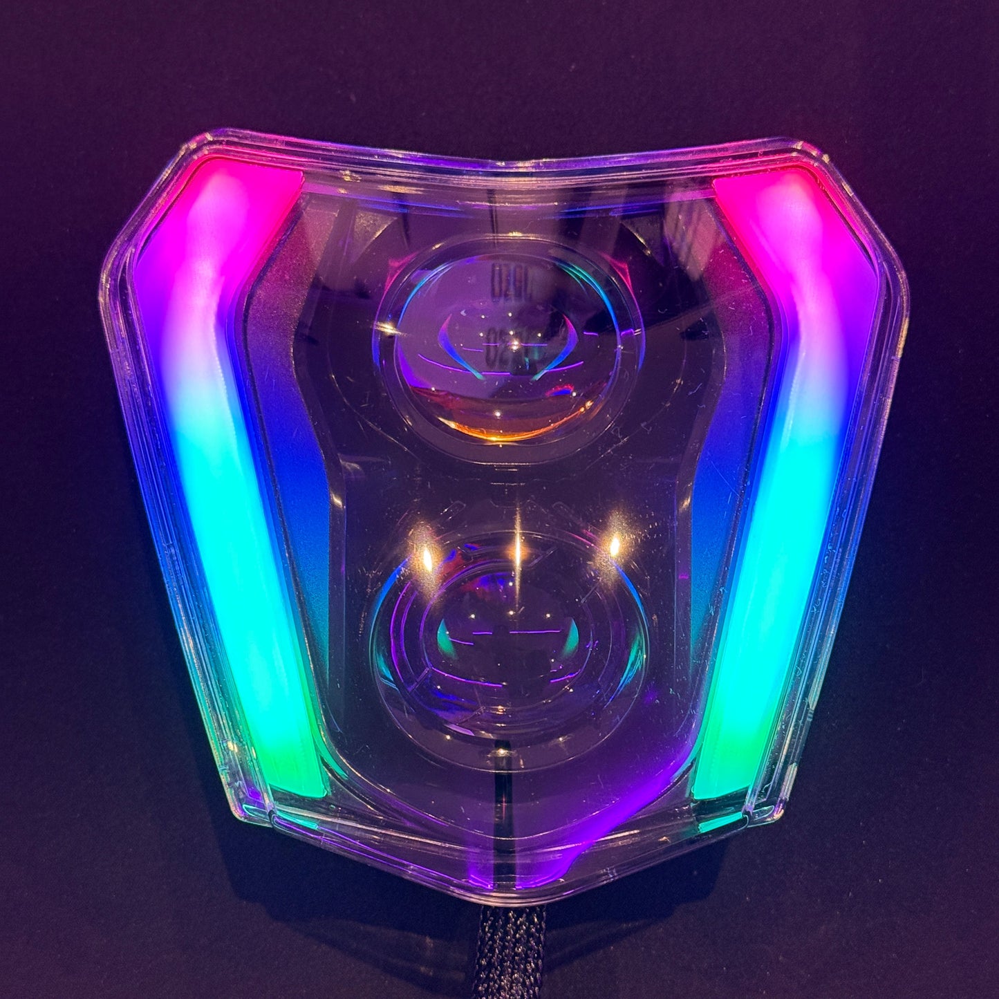 RAPTOR EYE 2 BEAMS KTM — Phare LED RGB | Draconic Lights