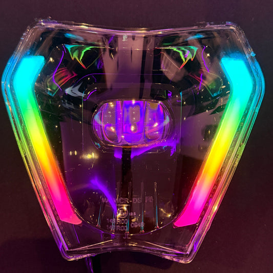 RAPTOR EYE 1 BEAM KTM 2025 — Phare LED RGB | Draconic Lights